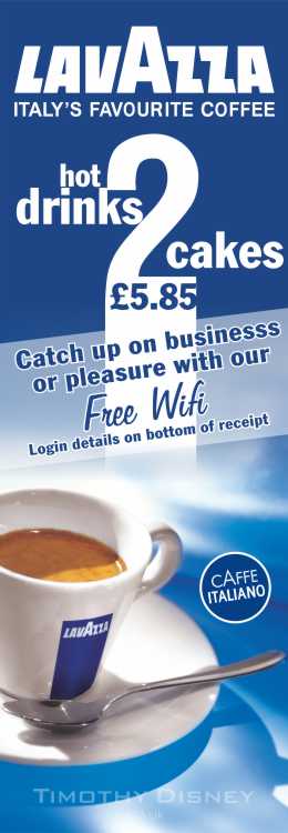 Lavazza Drink & Cake Deal Banner