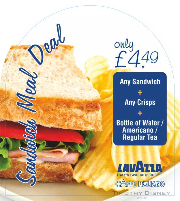 Meal Deal Promotion Countertop Sign