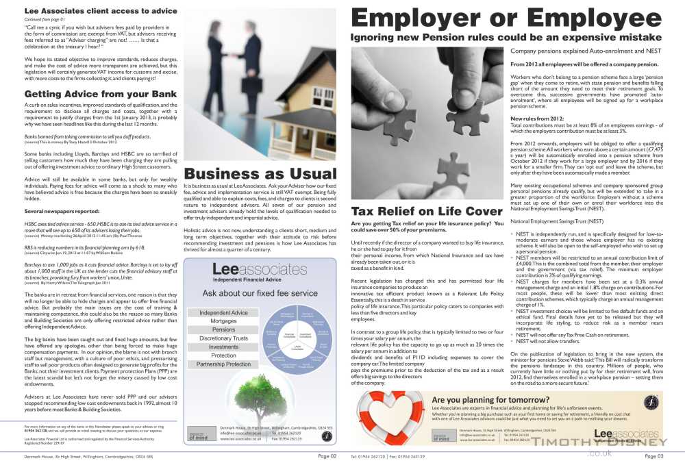The QuarterLee Newsletter Design (Inner)